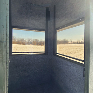 4x4 Condo Ground Blind Hunting Blind Interior From Pine Creek Structures