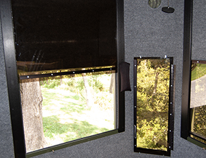 6x6 High Rise Hunting Blind Interior From Pine Creek Structures