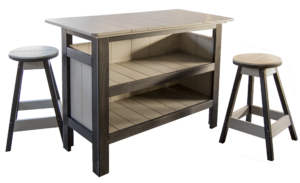 Pine Creek Structures Outdoor Patio Furniture - Poly Bar & Bar Stools