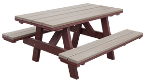 Pine Creek Structures Outdoor Patio Furniture - Child Size Poly Picnic Table