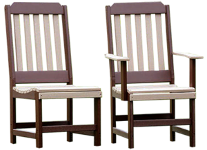 Pine Creek Structures Outdoor Patio Furniture - Classic Dining Chairs