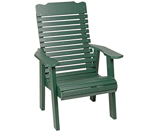 Pine Creek Structures Outdoor Patio Furniture - Poly Contoured Chair