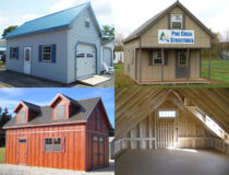 Two Story Garages or Sheds Available