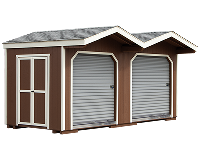Custom 8 x 16 Peak LP Vendor Building from Pine Creek Structures