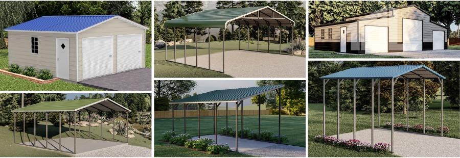 Metal Carports and Enclosed Metal Garages Available At Pine Creek Structures of Mill Hall, PA