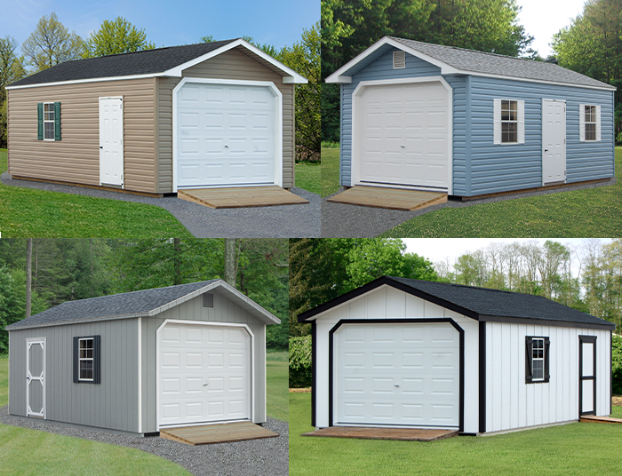 Custom Order A Peak Style Garage from Pine Creek Structures of Zelienople