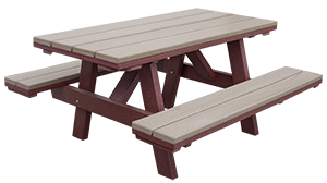 Pine Creek Structures Outdoor Patio Furniture - Child Size Poly Picnic Table