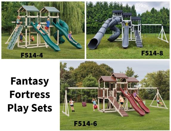 Fantasy Fortress Swing Set Packages 