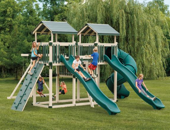 VINYL  SWINGSET AT PINE CREEK STRUCTURES IN YORK,PA.