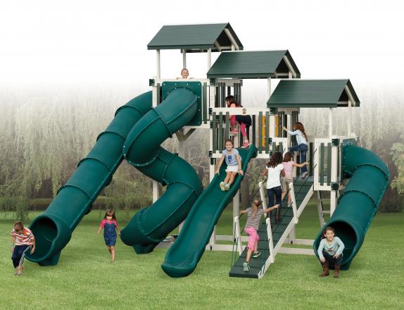 VINYL  SWINGSET AT PINE CREEK STRUCTURES IN YORK,PA.