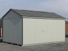 10x16 Peak Style Storage Shed with Grey LP Smart Side from Pine Creek Structures